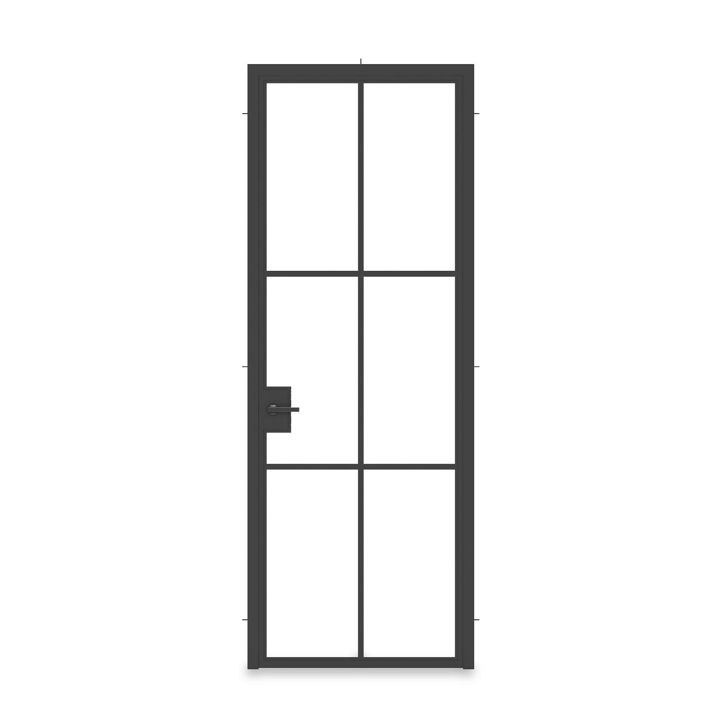 Liteair 23 Black Interior Single - Steel Interior Door