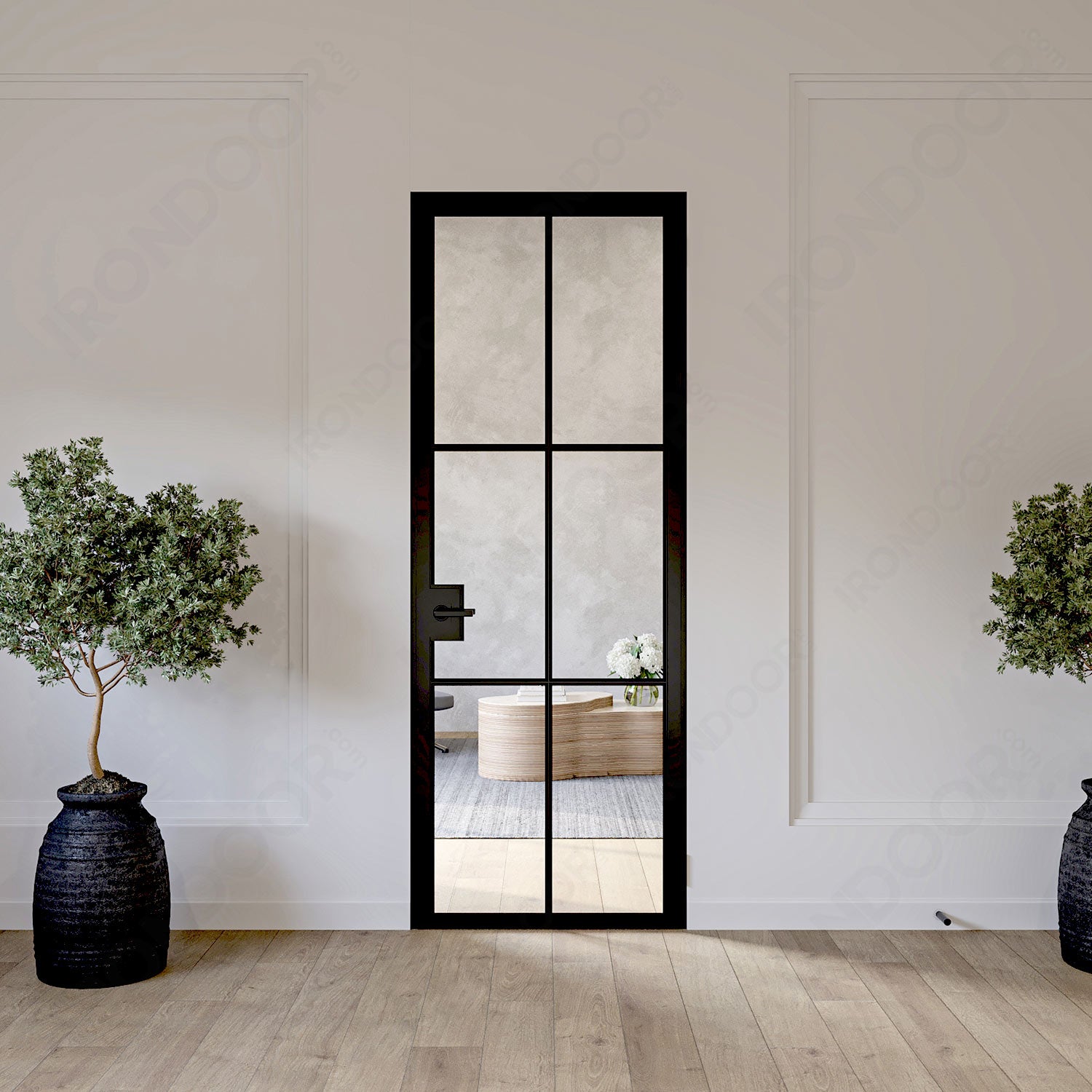 Liteair 23 Black Interior Single - Steel Interior Door