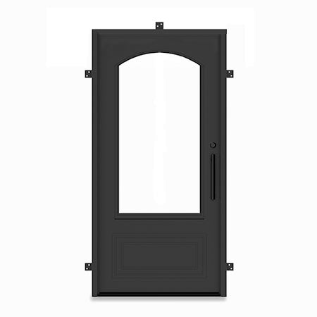 Custom Built - Exterior Biltmore Single Wrought Iron Entry Door