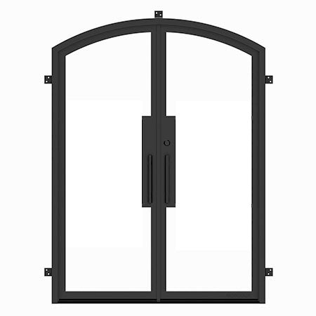 Custom Built - Air Black Exterior Double Entry Door