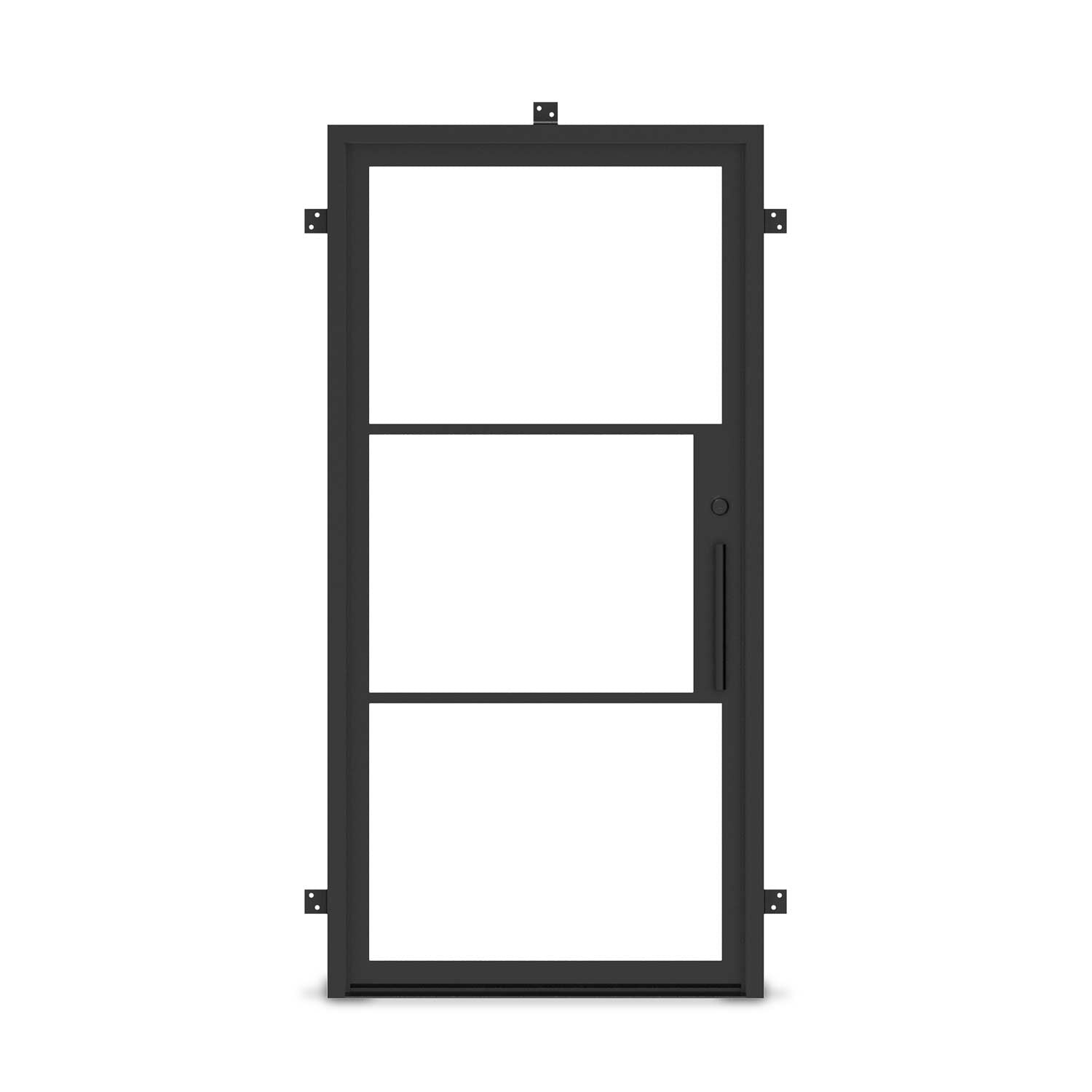 Openair 13 Black - Single Exterior Steel French Door