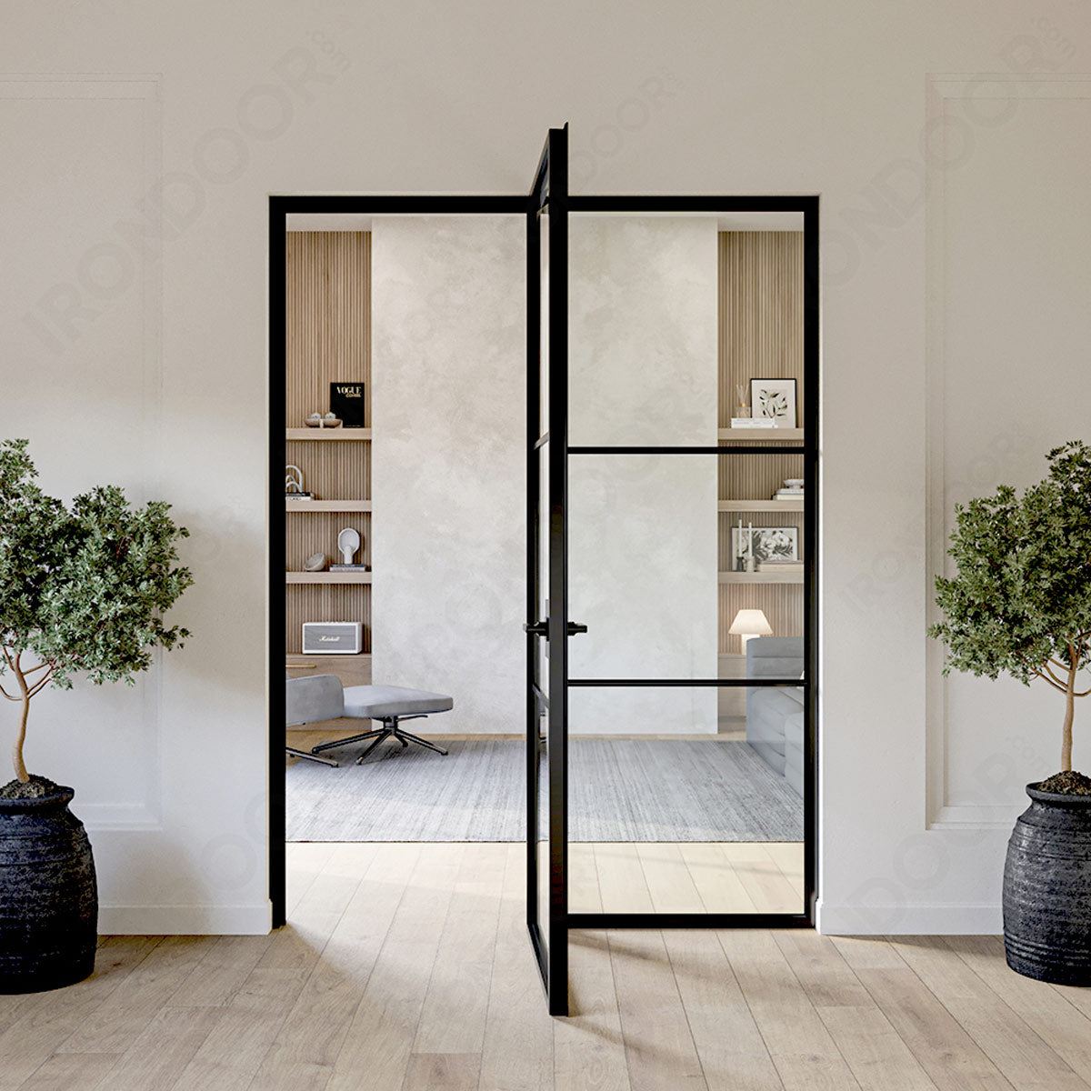 Openair 13 Interior Steel Single Door with Sidelight