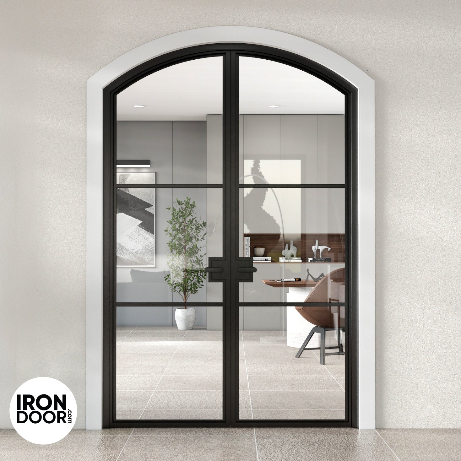 Openair 23 Eyebrow Top Interior Double Steel Interior French Door