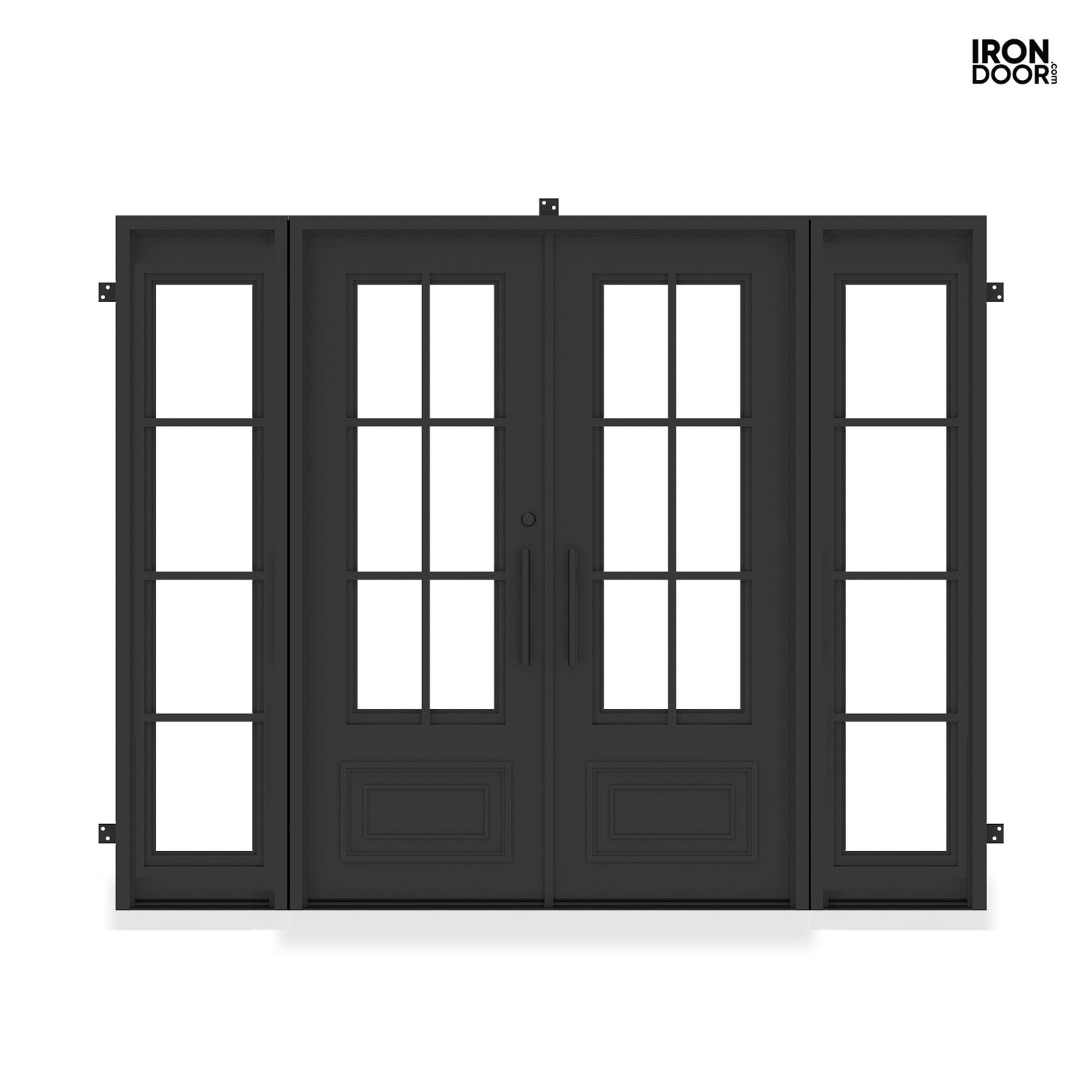 Biltmore 43 - Double Steel French exterior doors with Sidelights