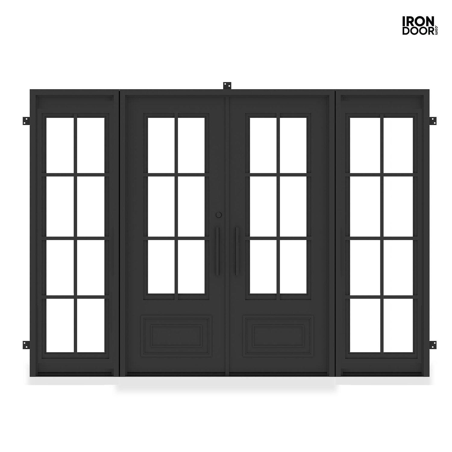 Biltmore 43 - Double Steel French exterior doors with Sidelights